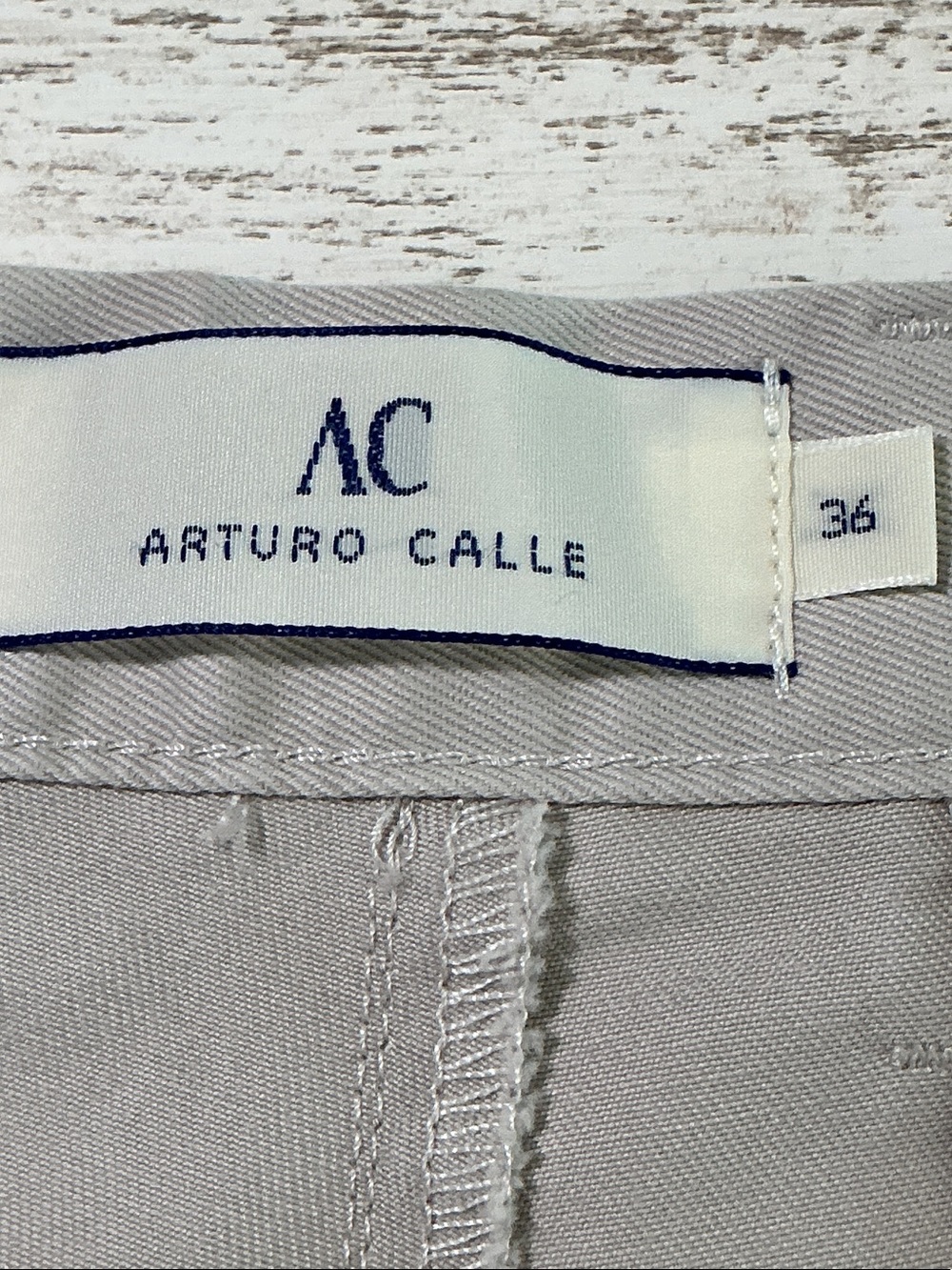 Arturo Calle NWT Beige Men’s Chino Pants Trousers Flat Front Size 36 - Picture 7 of 11